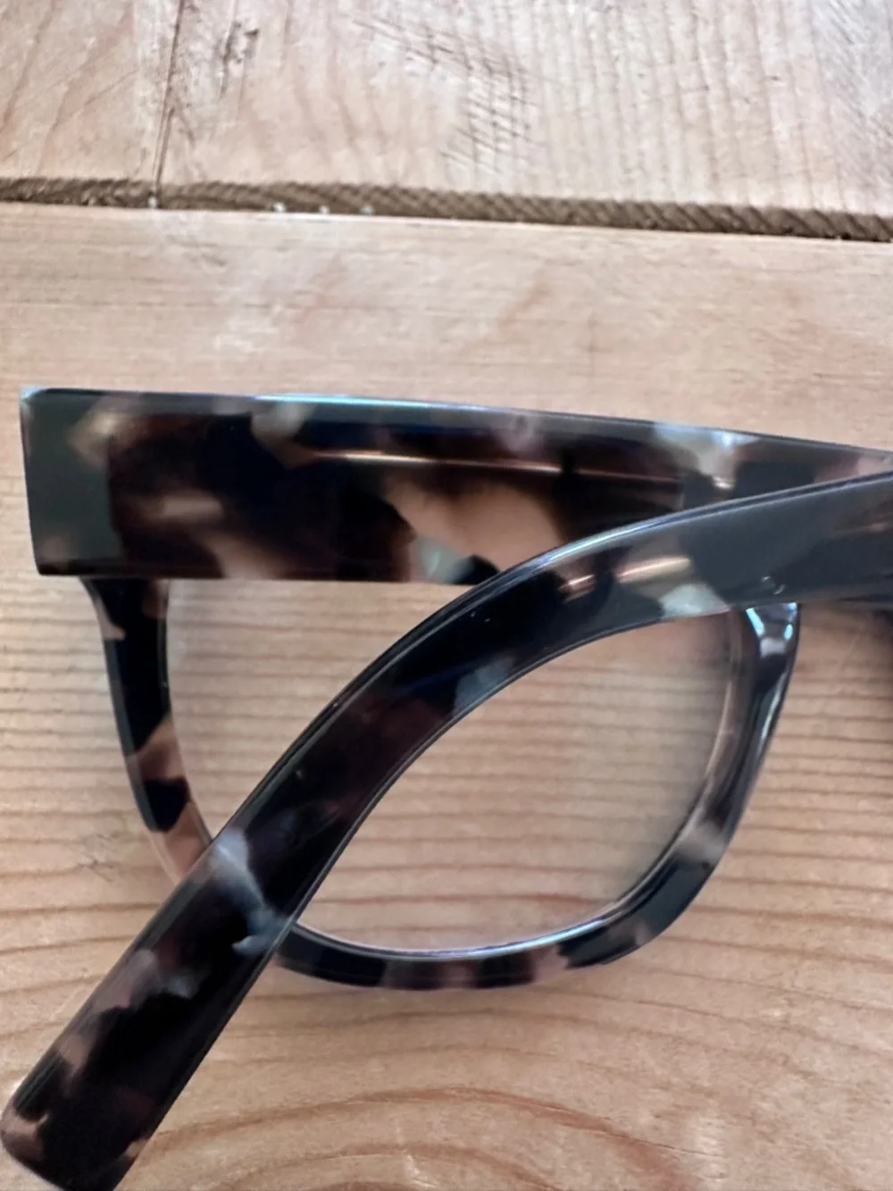 Warby Parker Tatum Smoky Pearl Tortoise Gray Cat-Eye Glasses Frames